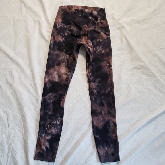 Lululemon Align Pant 28" - Diamond Dye Graphite Grey Pink Pastel - Size 6 - Picture 11 of 13